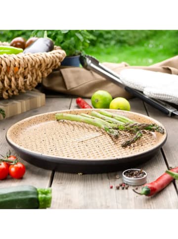 Moritz & Moritz Grillplatte in Schwarz/ Beige - Ø 31,5 cm