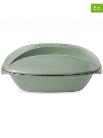 Moritz & Moritz 2-delige set: braadsledes "Culinario" groen - 3 l