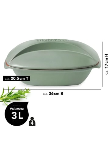 Moritz & Moritz 2-delige set: braadsledes "Culinario" groen - 3 l