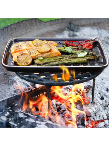 Römertopf Grillplatte in Schwarz - (L)34 x (B)23 cm