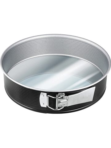 Zenker Tortownica "Energy" w kolorze srebrno-antracytowym ze szklanym dnem - Ø 26 cm