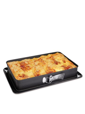 Zenker Blechkuchen-Springform "Deluxe" in Anthrazit - (B)42 x (T)29 cm