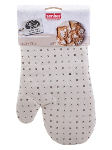 Zenker Backhandschuh "Dein Brot" in Beige - (L)28 x (B)18 cm