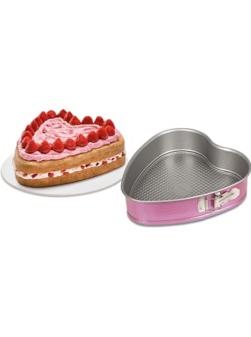 Zenker Herzspringform "creative studio" in Rosa - (B)24 x (T)28 cm