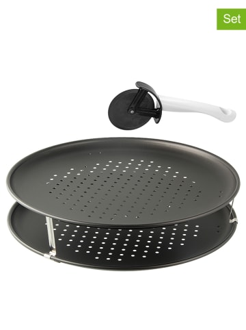 Zenker 3tlg. Set: Pizza-Set "Special Countries" in Schwarz