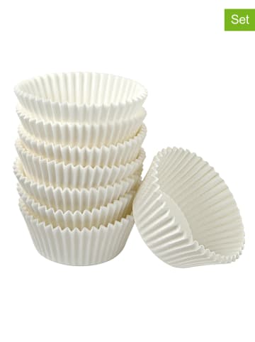 Zenker 2er-Set: Muffin-Papierförmchen in Weiß - 2x 100 Stück