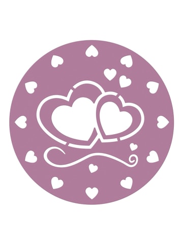 Zenker 2er-Set: Kuchenschablonen in Rosa/ Blau - Ø 25,5 cm