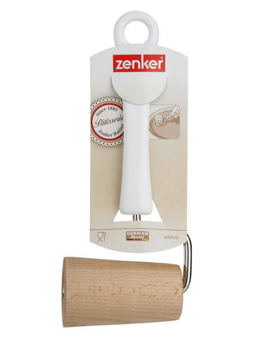 Zenker Teigroller in Natur/ Weiß - (L)19 cm