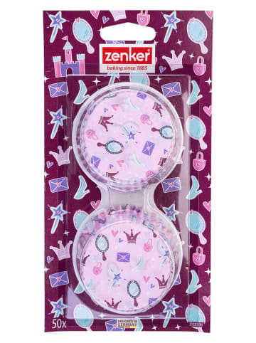 Zenker Foremki papierowe (100 szt.) "Princess" w kolorze fioletowym do muffinek