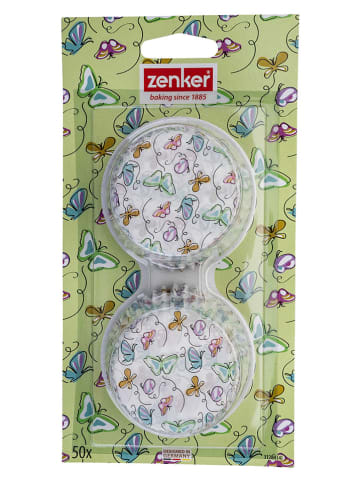 Fackelmann 2er-Set: Muffin-Papierförmchen ''Schmetterling'' in Weiß/ Bunt - 2x 50 Stück