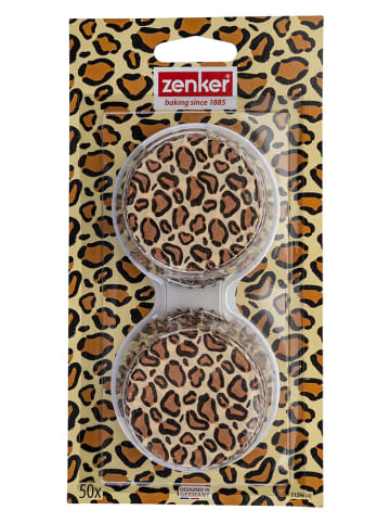 Zenker Foremki papierowe (100 szt.) "Leo" w kolorze beżowo-brązowym do muffinek