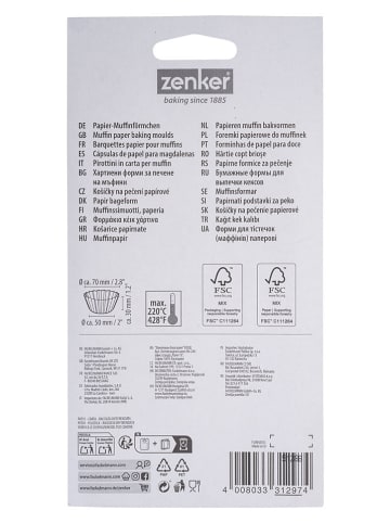 Zenker Foremki papierowe (100 szt.) "Astronaut" w kolorze granatowym do muffinek