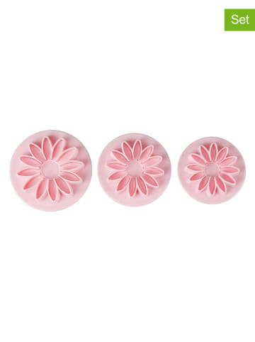 Zenker 3er-Set: Fondant-Ausstecher ''Blume'' in Rosa