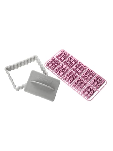 Zenker Ausstecher mit Buchstaben in Grau/ Lila