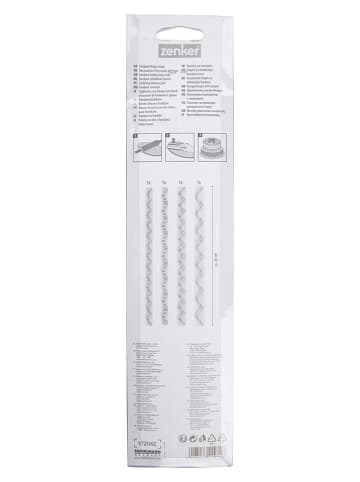 Zenker Pałeczki dekoracyjne (4 szt.) do lukru - dł. 26 cm (produkt niespodzianka)