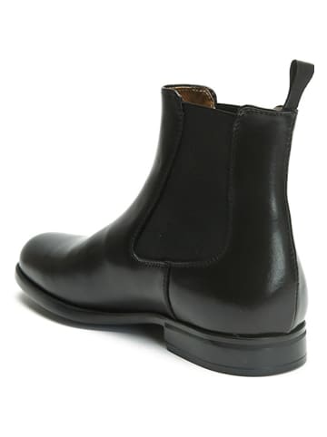 British Passport Skórzane sztyblety w kolorze czarnym