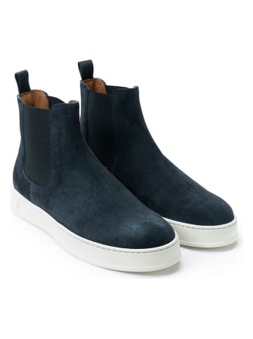 British Passport Leren chelseaboots donkerblauw