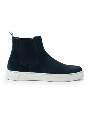 British Passport Leren chelseaboots donkerblauw
