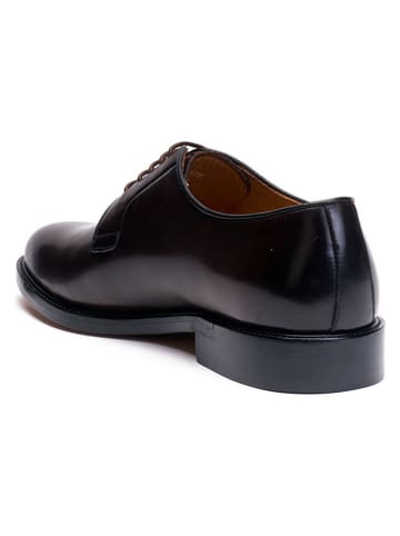 British Passport Skórzane trzewiki w kolorze brązowym