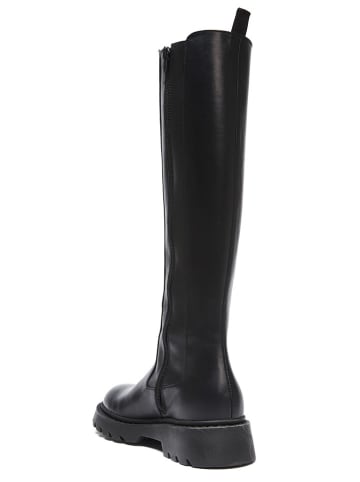 British Passport Skórzane kozaki w kolorze czarnym