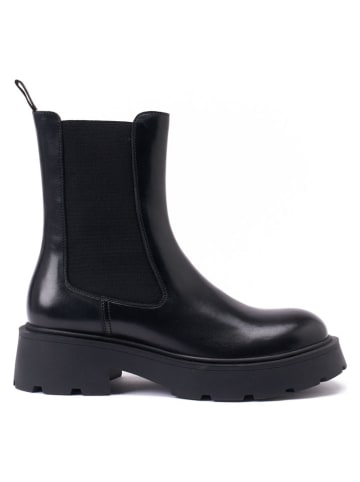 British Passport Leder-Boots in Schwarz