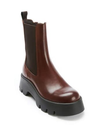 Frank Daniel Leren chelseaboots bruin