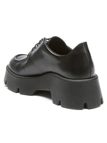 Frank Daniel Leren veterschoenen zwart