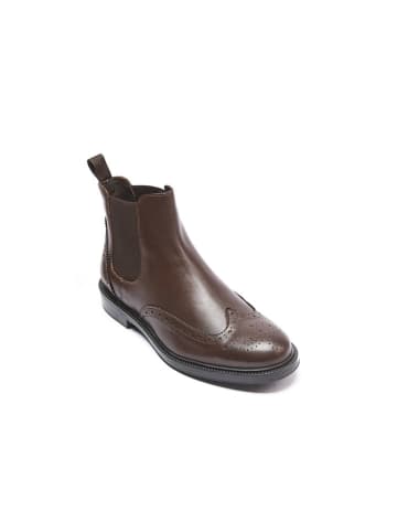 Frank Daniel Leren chelseaboots bruin