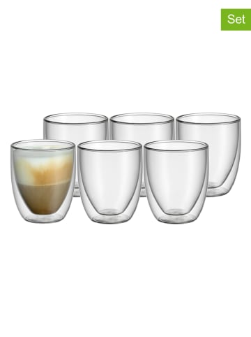 WMF 6er-Set: Cappuccinogläser "Kult" in Transparent - 250 ml
