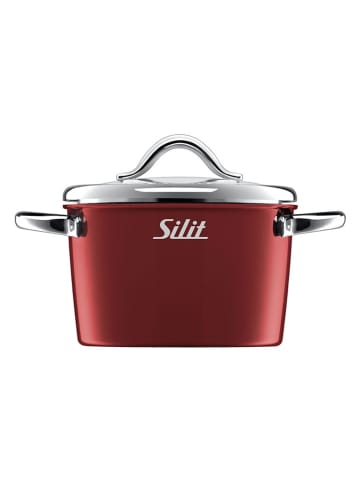 Silit Kurzzeitwecker "Vitaliano Rosso" in Silber/ Rot - Ø 5,5 cm