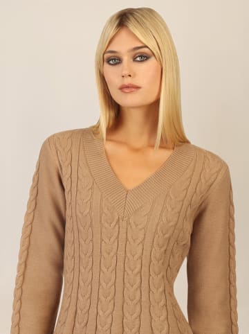 APART Strickkleid in Camel