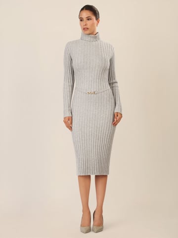 APART Sukienka dzianinowa w kolorze jasnoszarym