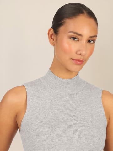 APART Top dzianinowy w kolorze jasnoszarym
