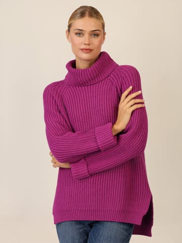APART Rollkragenpullover in Lila