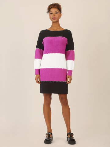 APART Kleid in Schwarz/ Lila/ Creme