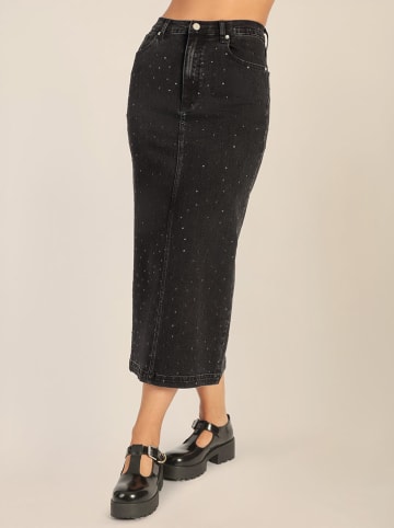 APART Jeansrock in Schwarz
