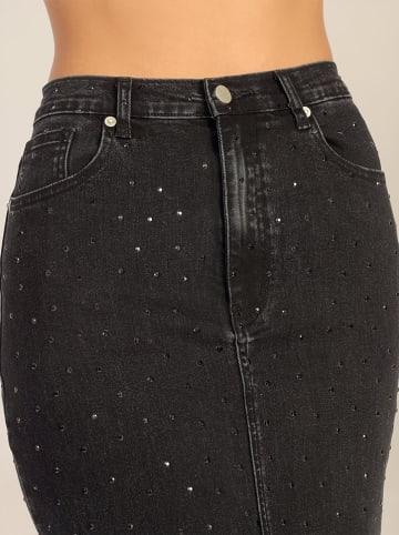 APART Jeansrock in Schwarz