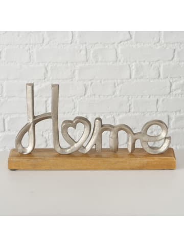 Boltze 2er-Set: Dekoobjekte "Love Home" in Natur/ Silber