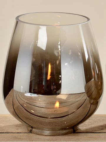 Boltze Windlicht "Grazia" in Silber - (H)15 cm