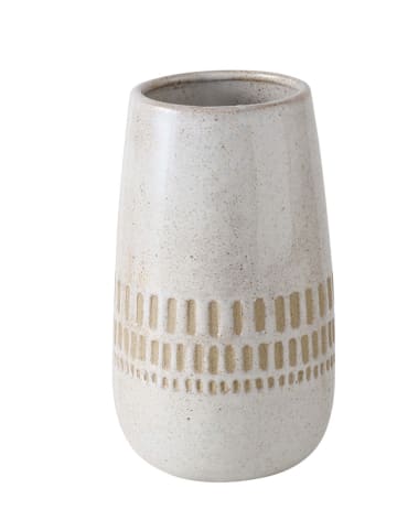 Boltze 2er-Set: Vasen "Nalini" in Weiß/ Beige - (H)19 x Ø 11 cm