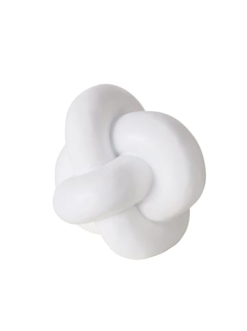 Boltze Dekoobjekt "Knotty" in Weiß - (H)15 cm