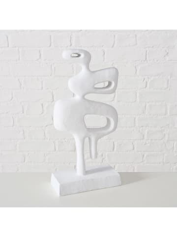 Boltze Dekoracja "Peco" w kolorze białym - 15 x 28 x 7,5 cm