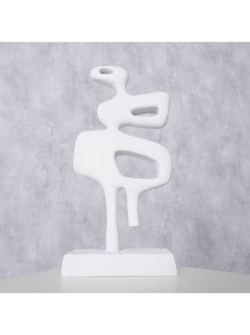 Boltze Dekoracja "Peco" w kolorze białym - 15 x 28 x 7,5 cm