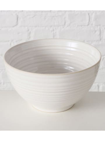 Boltze Mueslikom "Jonah" wit - (H)9 x Ø 16 cm