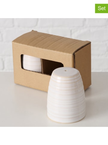 Boltze 2-delige set: kruidenstrooiers "Jonah" beige - (H)8,1 x Ø 6,6 cm