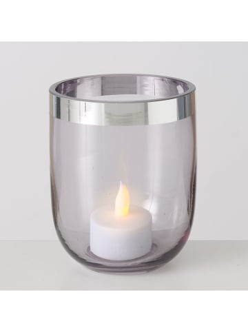 Boltze Windlicht ''Zilla'' in Transparent - (H)11 x Ø 9 cm