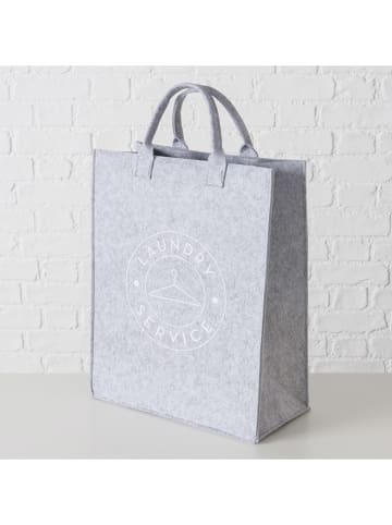 Boltze Wäschebeutel ''Laundrie'' in Hellgrau - (B)40 x (H)50 x (T)20 cm