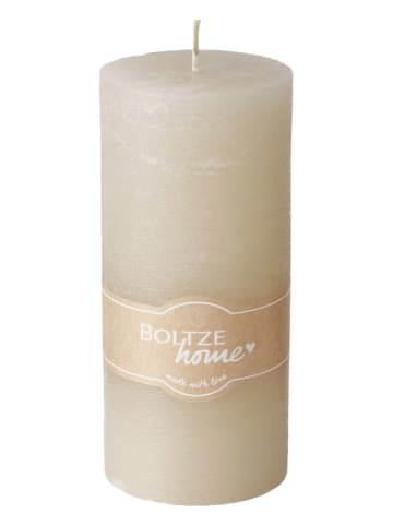 Boltze Stumpenkerze ''Casual'' in Beige - 495 g