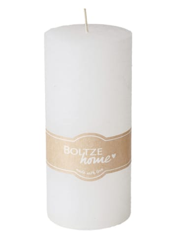 Boltze Stumpenkerze ''Casual'' in Creme - 495 g
