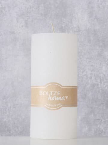 Boltze Stumpenkerze ''Casual'' in Creme - 495 g